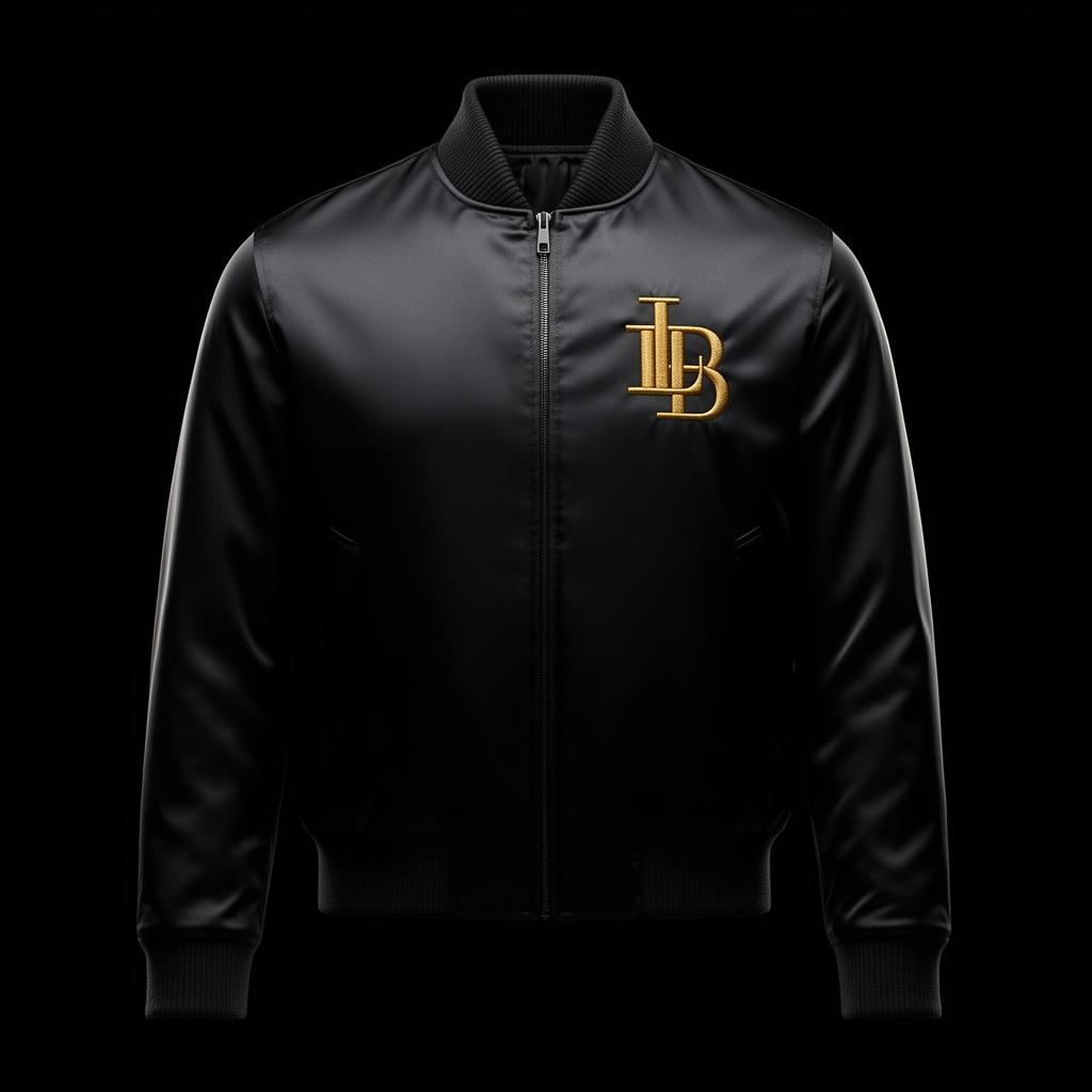 Luxara Black Bomber Jacket
