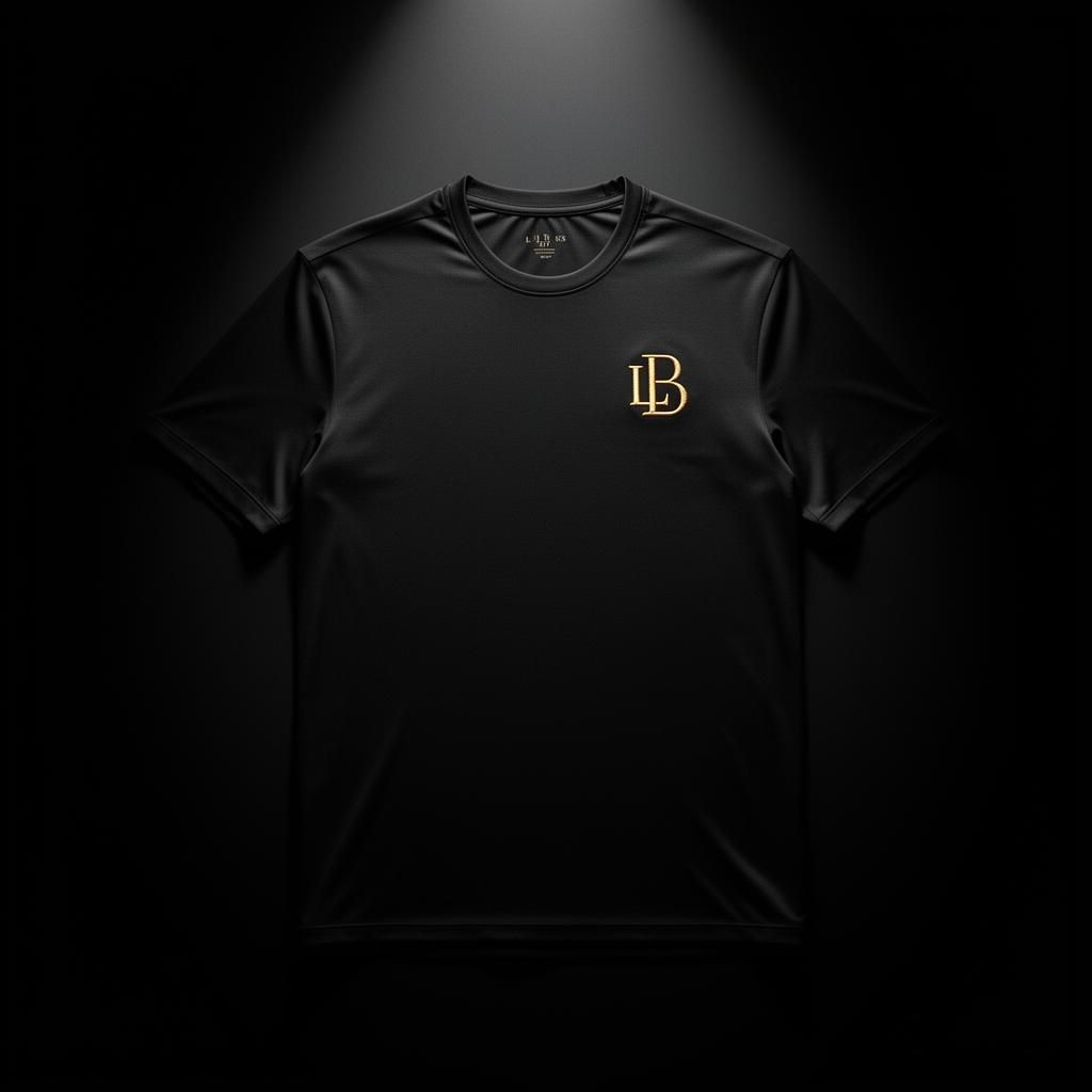 Luxara Black Performance Tee