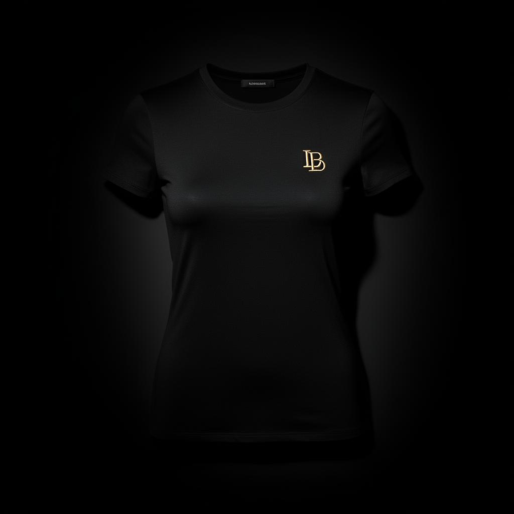 Luxara Black Fitted Tee